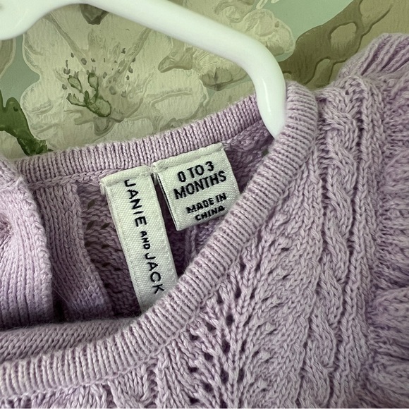 Janie and Jack Lavender Knit Bloomer Set - Picture 4 of 5